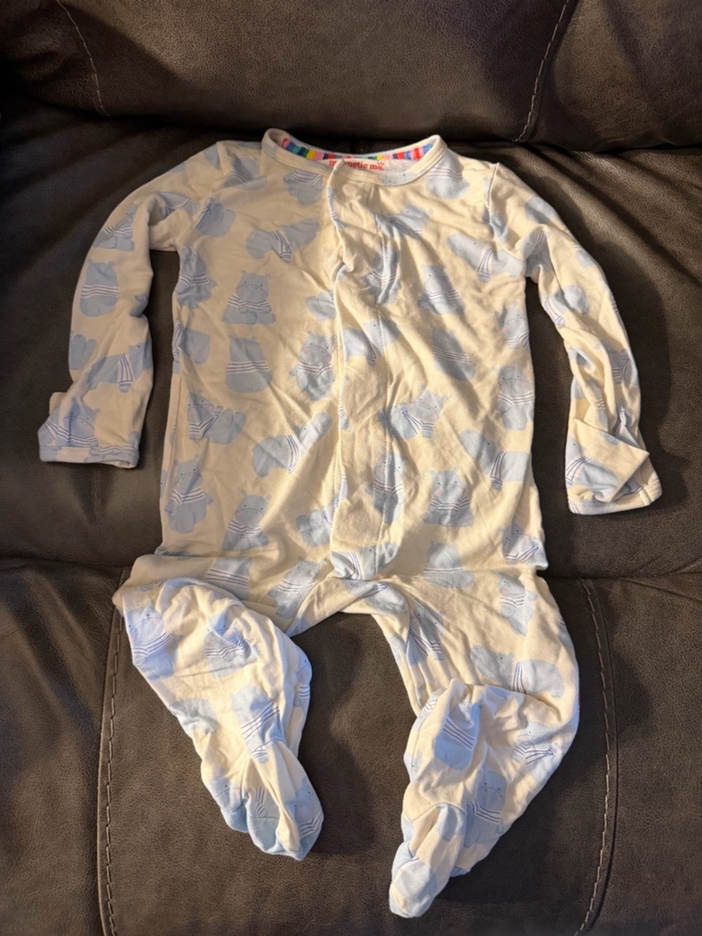 Magnetic Me Hippo Infant Footie